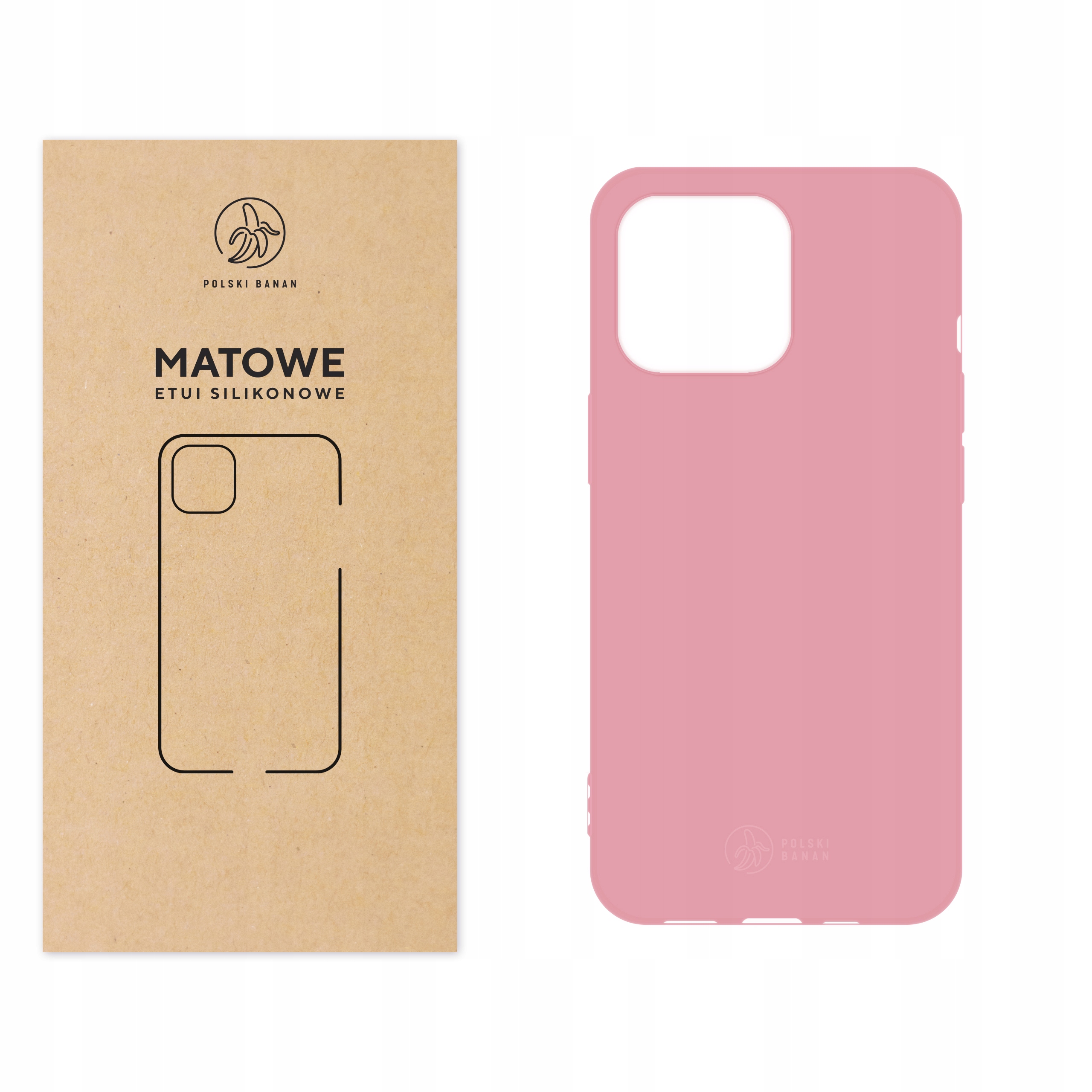 

Etui Matowe do iPhone 13 Pro różowe