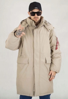 Bunda Alpha Industries Zimní Puffer Alpha Puffer Parka 148124 písková