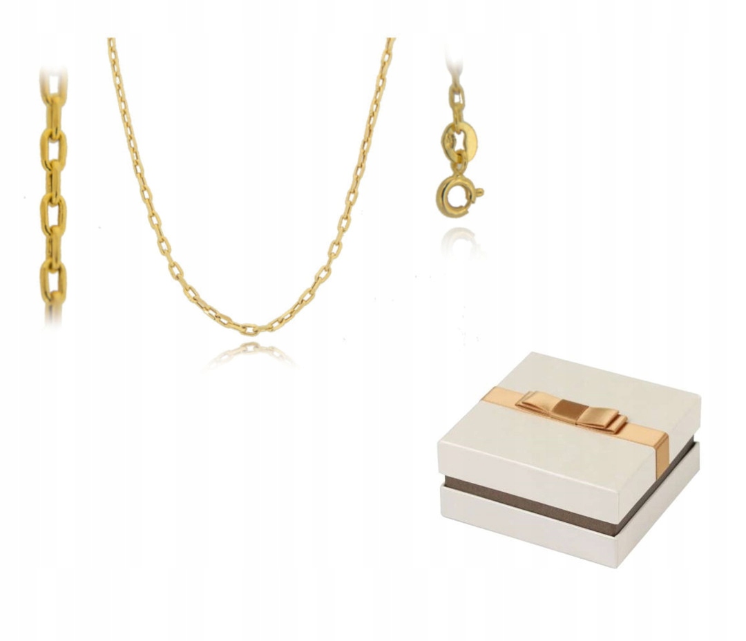 Zlatý Řetízek Ankr 50 cm 1,65 g 14 kt ZŁ01