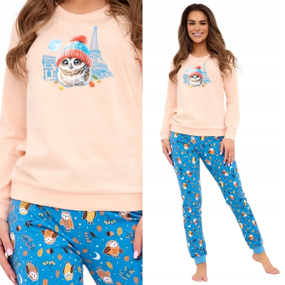 Dámské Pyžamo Cornette 467 Paris XXL 44 Broskev