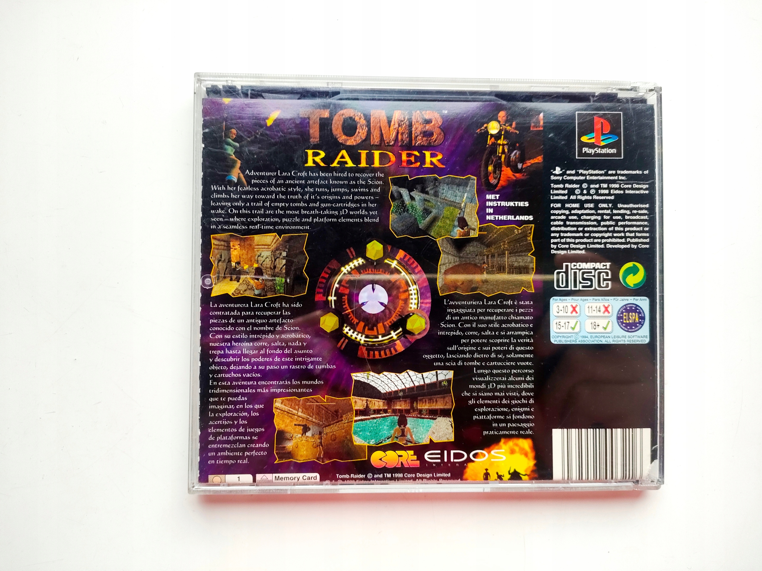 **** TOMB RAIDER PSX PSONE PLAYSTATION 3xA **** Platforma Sony PlayStation (PSX)