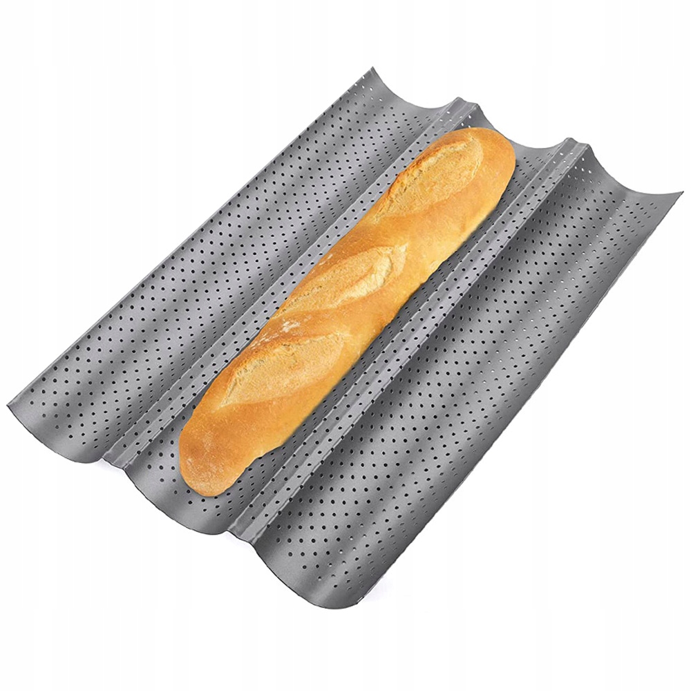 

Blacha Forma Do Pieczenia Bagietek Na 3 Bagietki