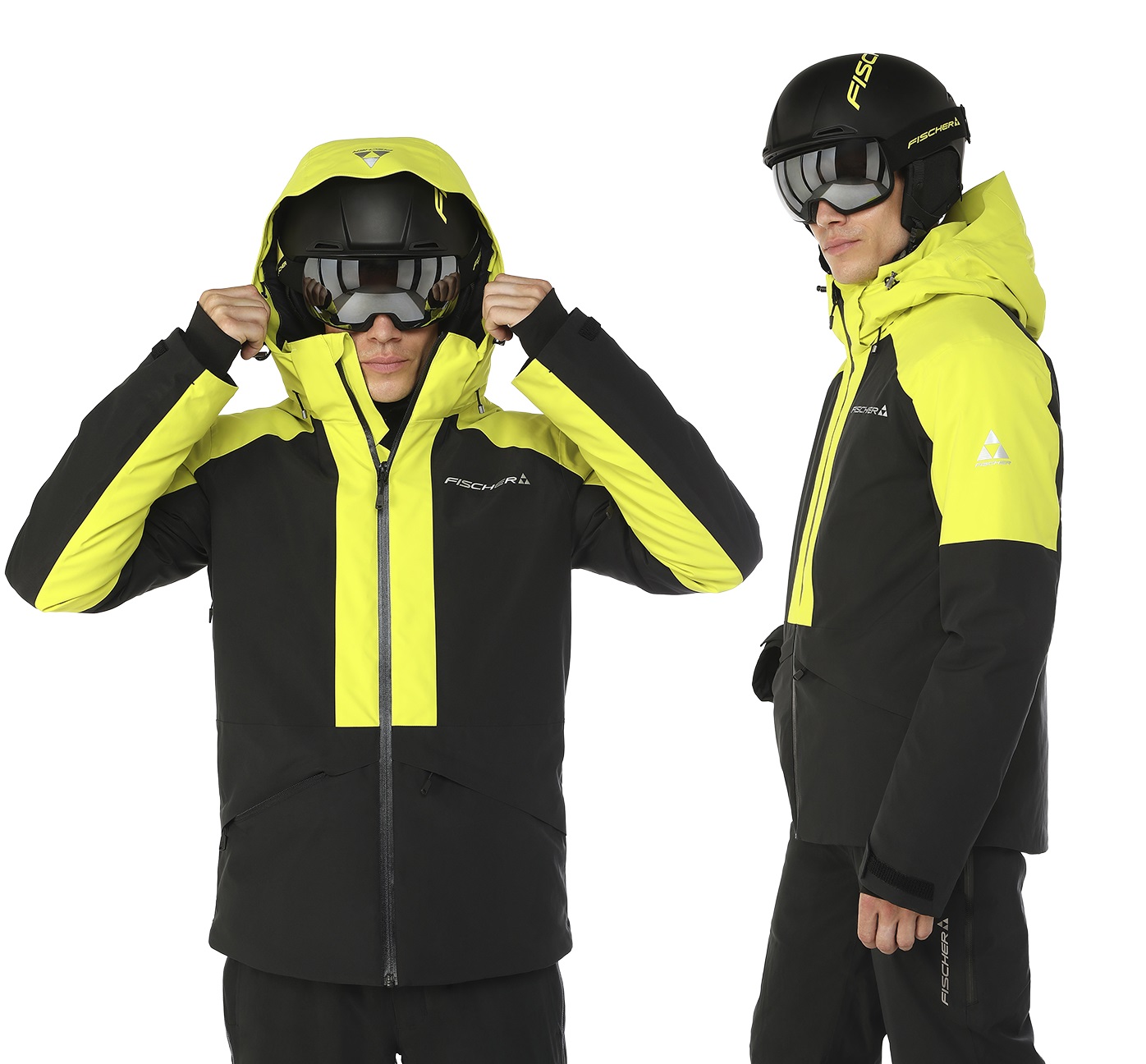 Kurtka narciarska męska Fischer Explorer Jacket 20.000 black yellow XL