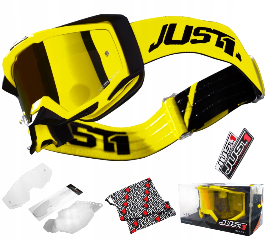 GOGLE MOTOCYKLOWE CROSS ENDURO MEGA DUŻY ZESTAW !