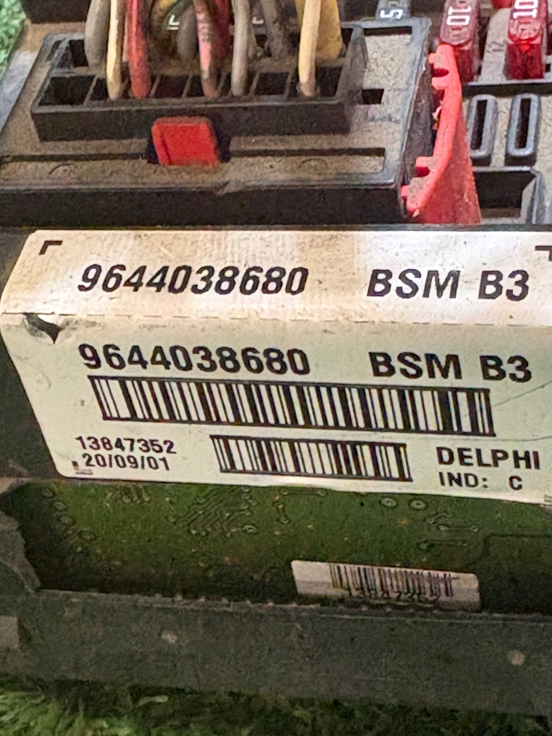 module BSM PEUGEOT 307 9644038680