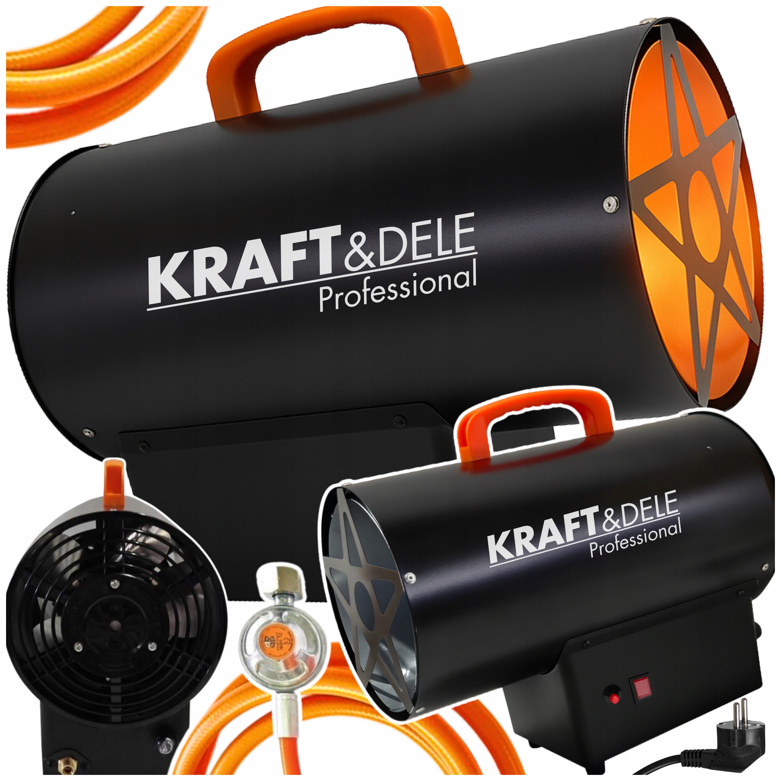 Gazová Ohrievačka 20kW Dúchadlo Ohrievač Pec Na Flaše Reduktor Do Garáže