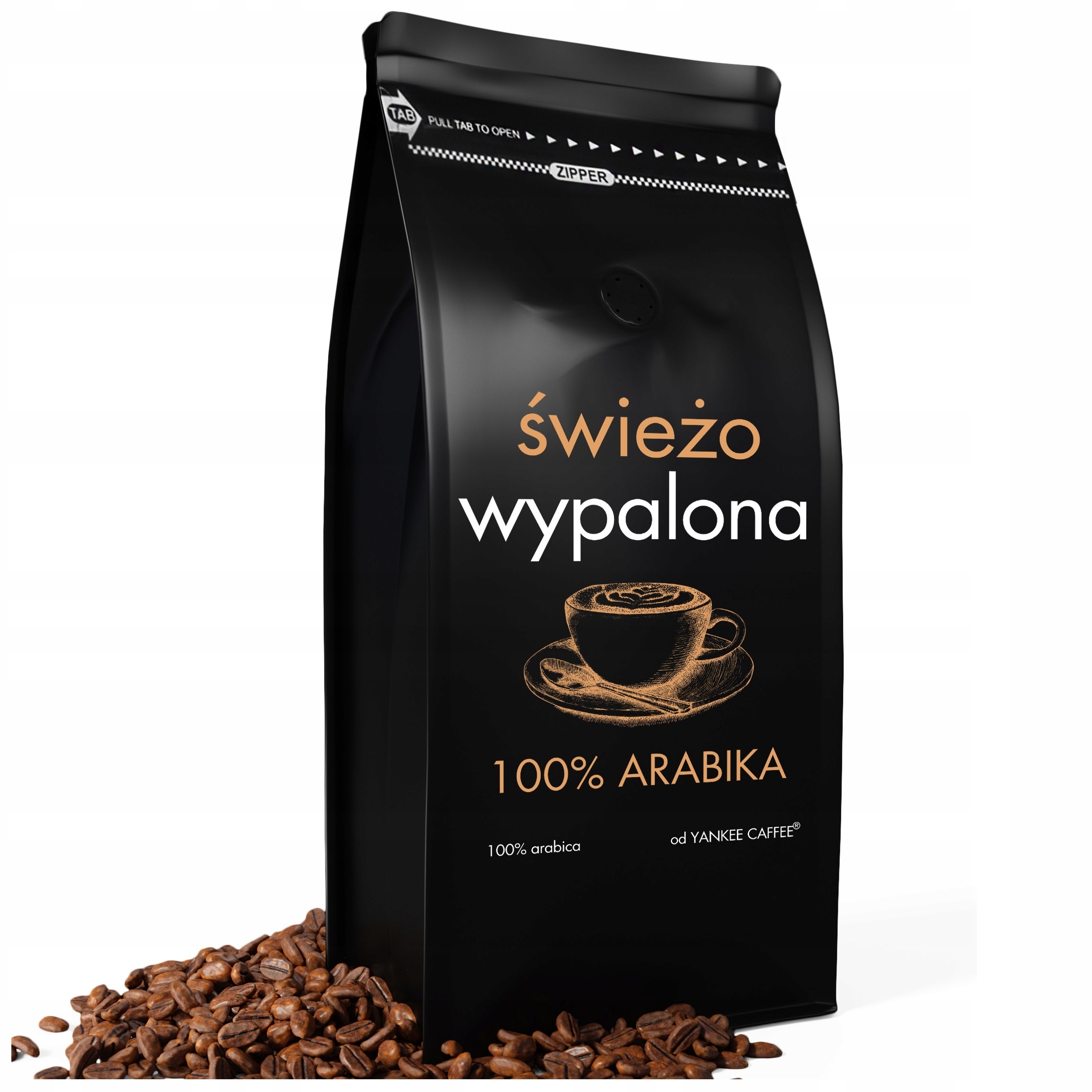 Káva zrnková 1 kg Čerstvě Pražená 100% Arabica pro kávovar a překapávač