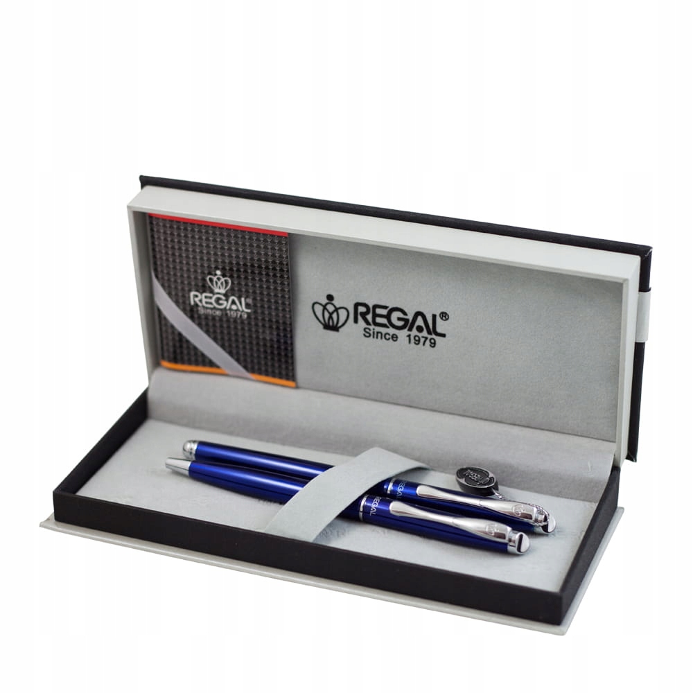 PIÓRO ZE STALÓWKĄ I DŁUGOPIS REGAL EDWARD BLUE RE91PD W ETUI NA PREZENT Marka Regal