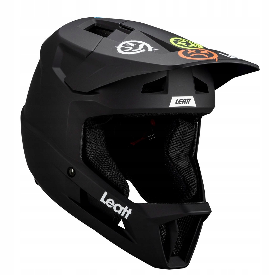 Dětská cyklistická přilba full face Leatt Mtb Gravity 1.0 Jr Black 53-54 cm