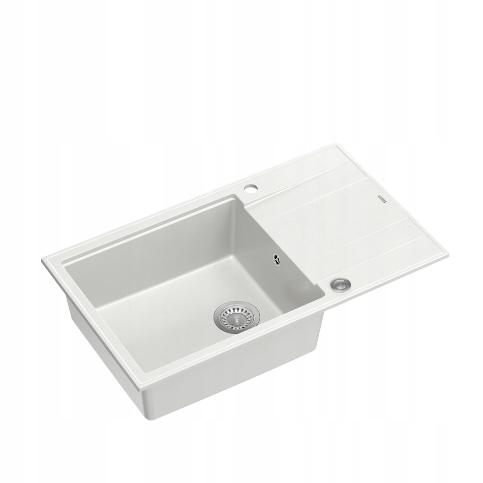 Quadron Drez Evan 136 XL Drez Biely Ušľachtilá oceľ 86 x 50 cm