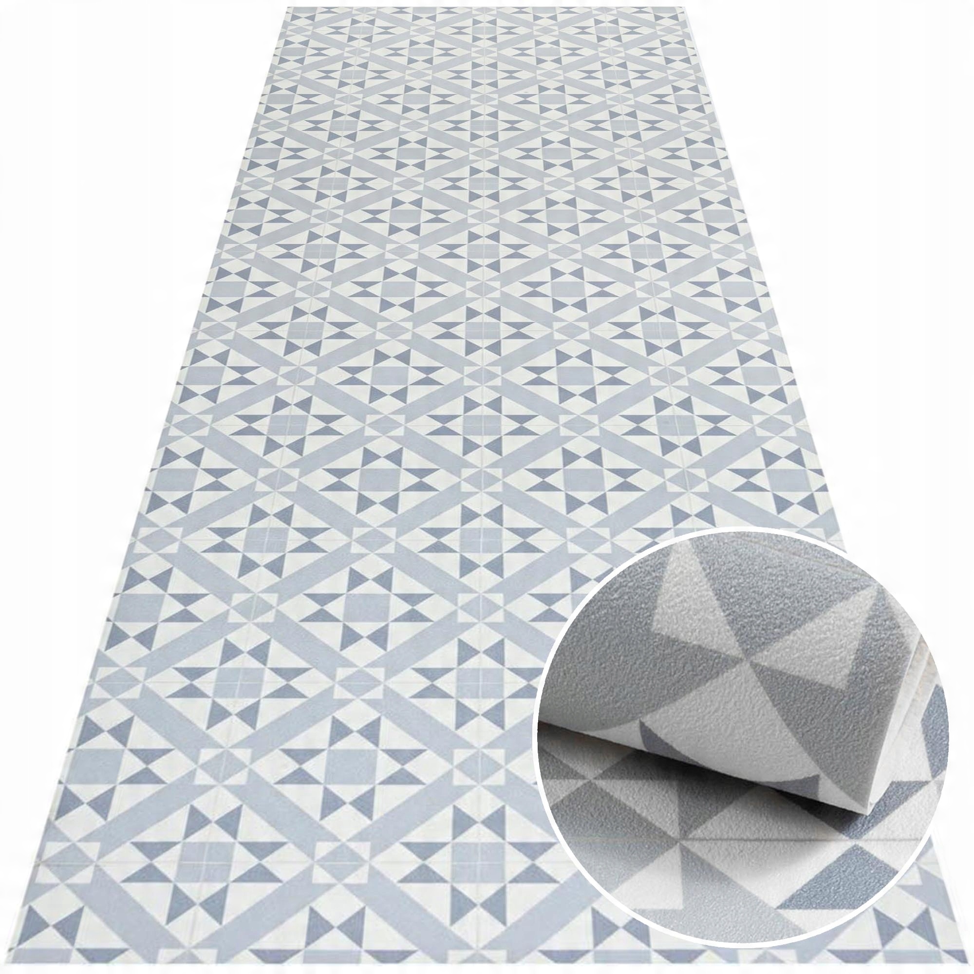 

Winylowy dywan mata Pcv 67x200 cm Gwiazdy Szara