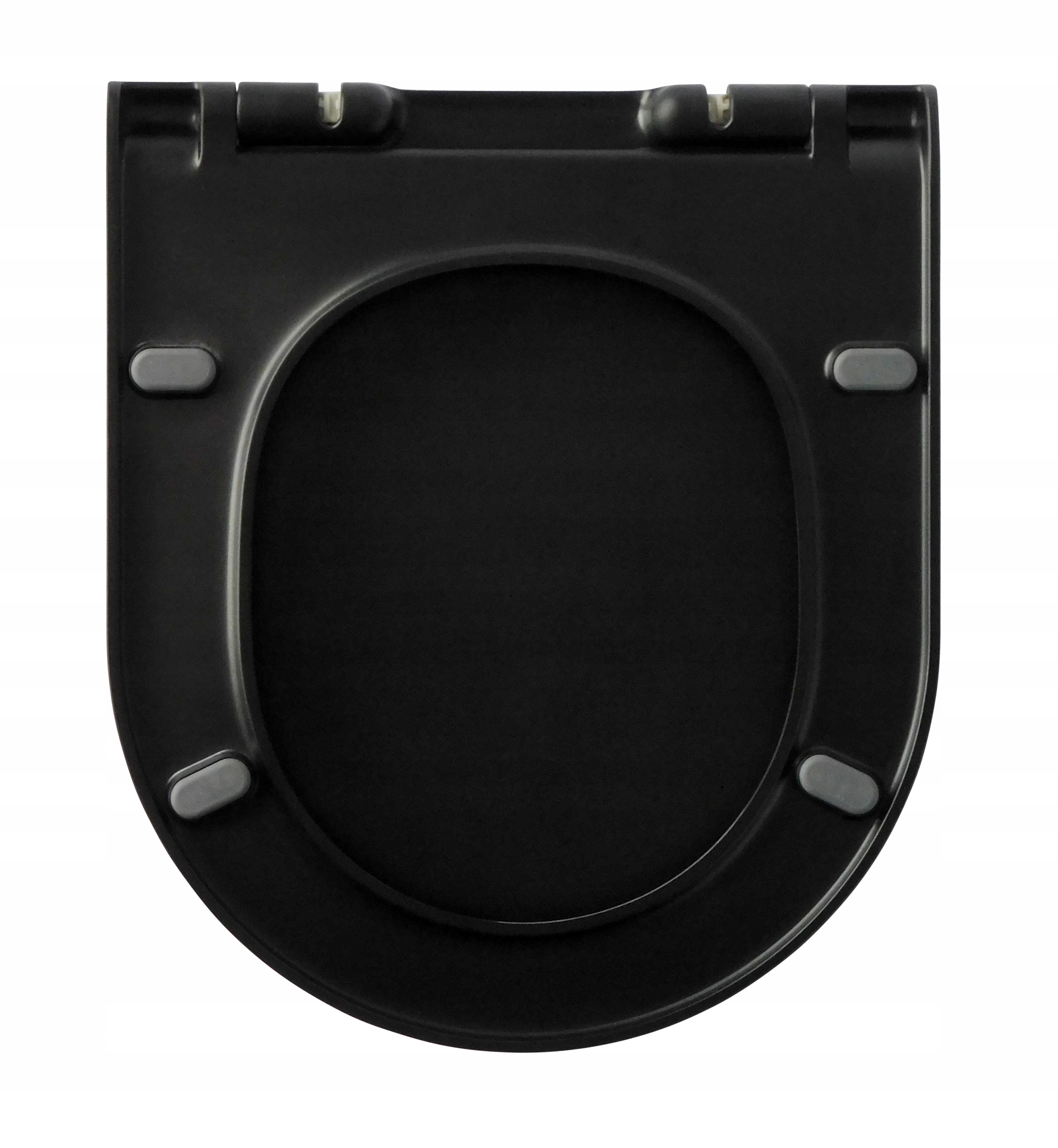 DESKA WC SEDESOWA KLOZETOWA TYP U CZARNA MATOWA WOLNOOPADAJĄCA TWARDA Kod producenta DDW0030