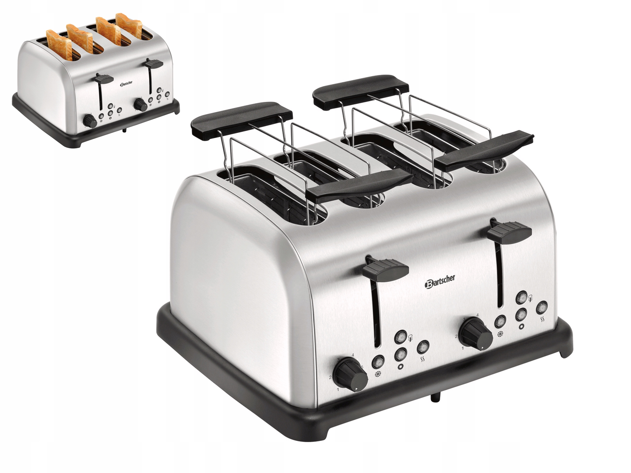 Toaster So 4 Štrbinami Návleky Na Rožky TBRB40 Bartscher