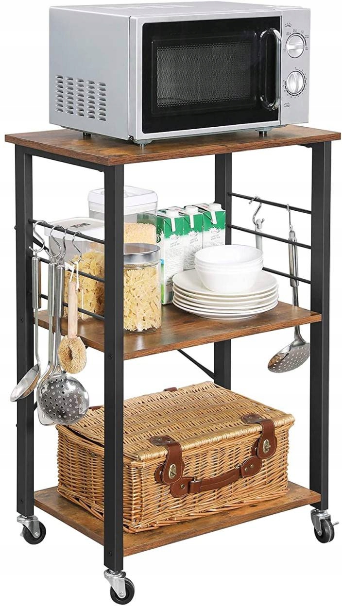 SZAFKA KUCHENNA BAREK NA KÓŁKACH STOLIK MOBILNY