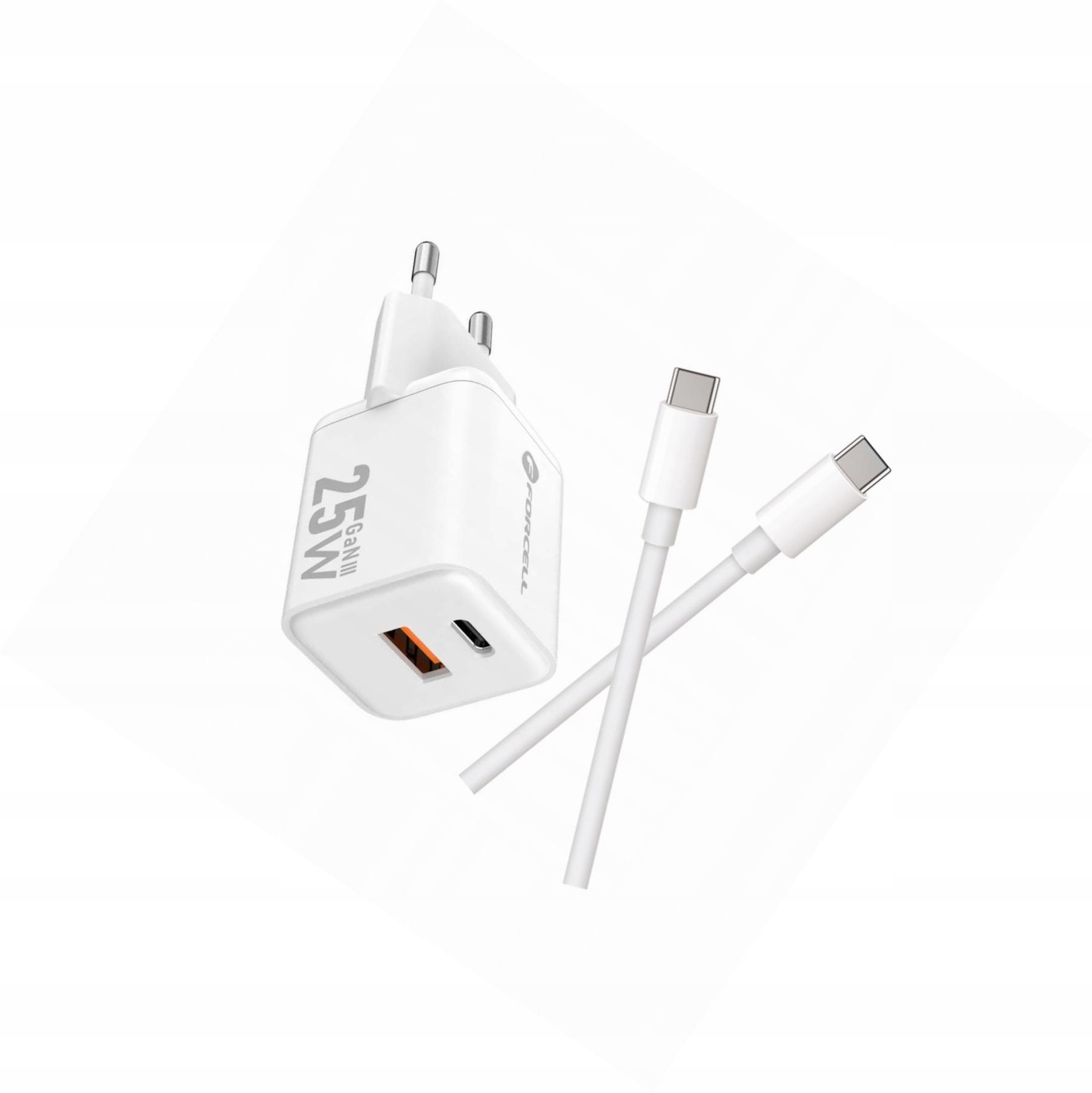 Szybka ładowarka Gan 25W 2 porty z kablem Usb-c do Xiaomi Poco M3 Pro
