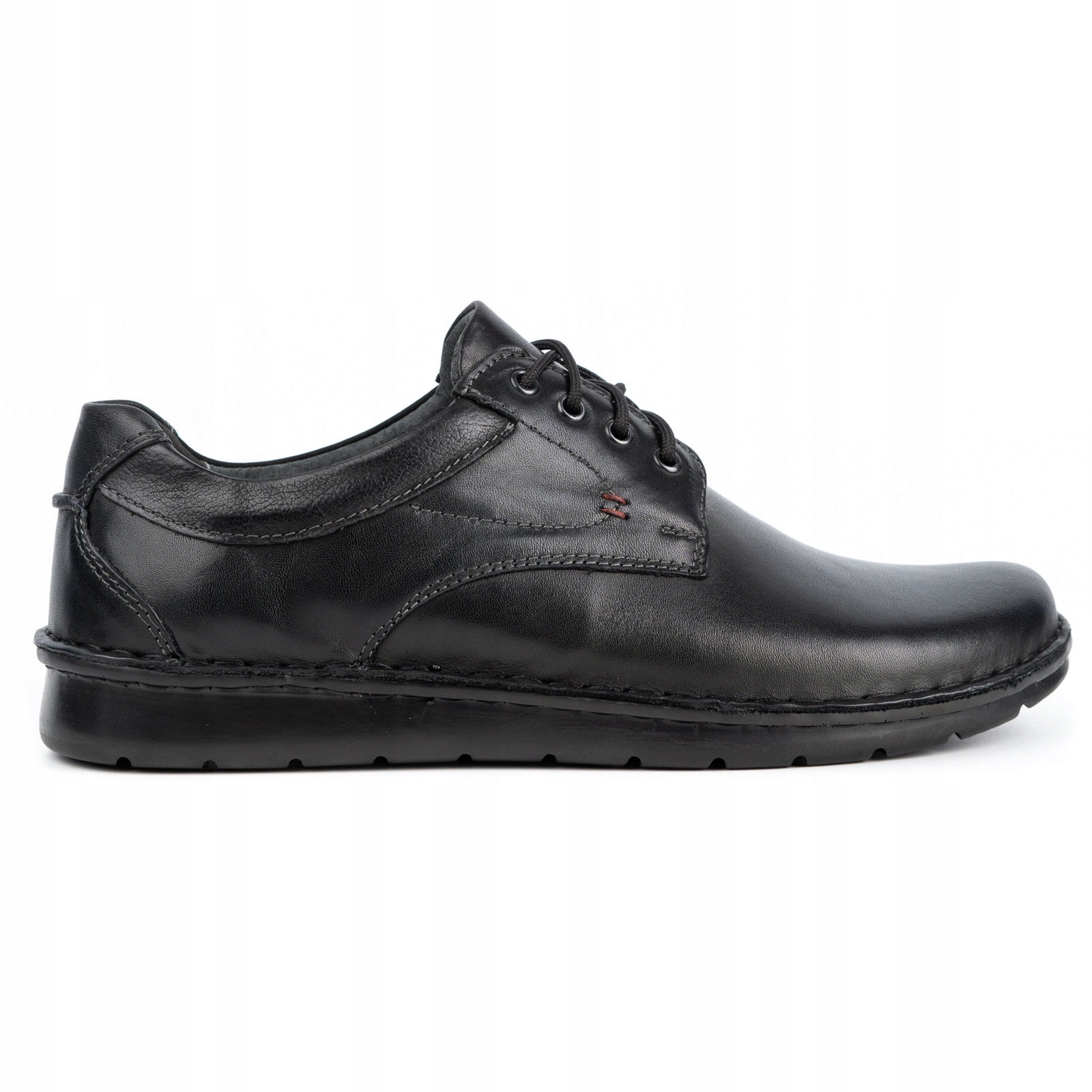 Pánské kožené šněrovací boty casual 13/27 černé 44