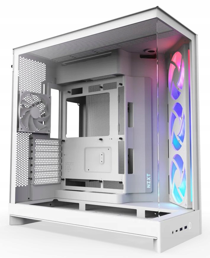 Nzxt skříň H9 Flow Rgb dvoukomorová Atx 1x140 Rgb mm 1x 120mm Rgb fan