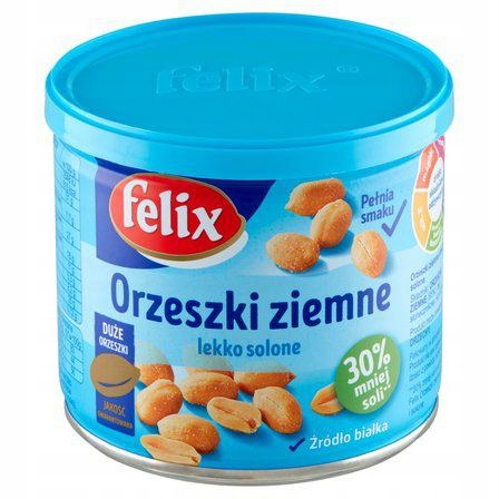 12 Sztuk Felix Orzeszki Ziemne Lekko Solone 140G Puszka
