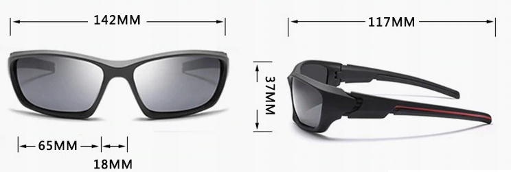 OKULARY MĘSKIE POLARYZACYJNE SPORTOWE ROWER ETUI Kod producenta Extreme