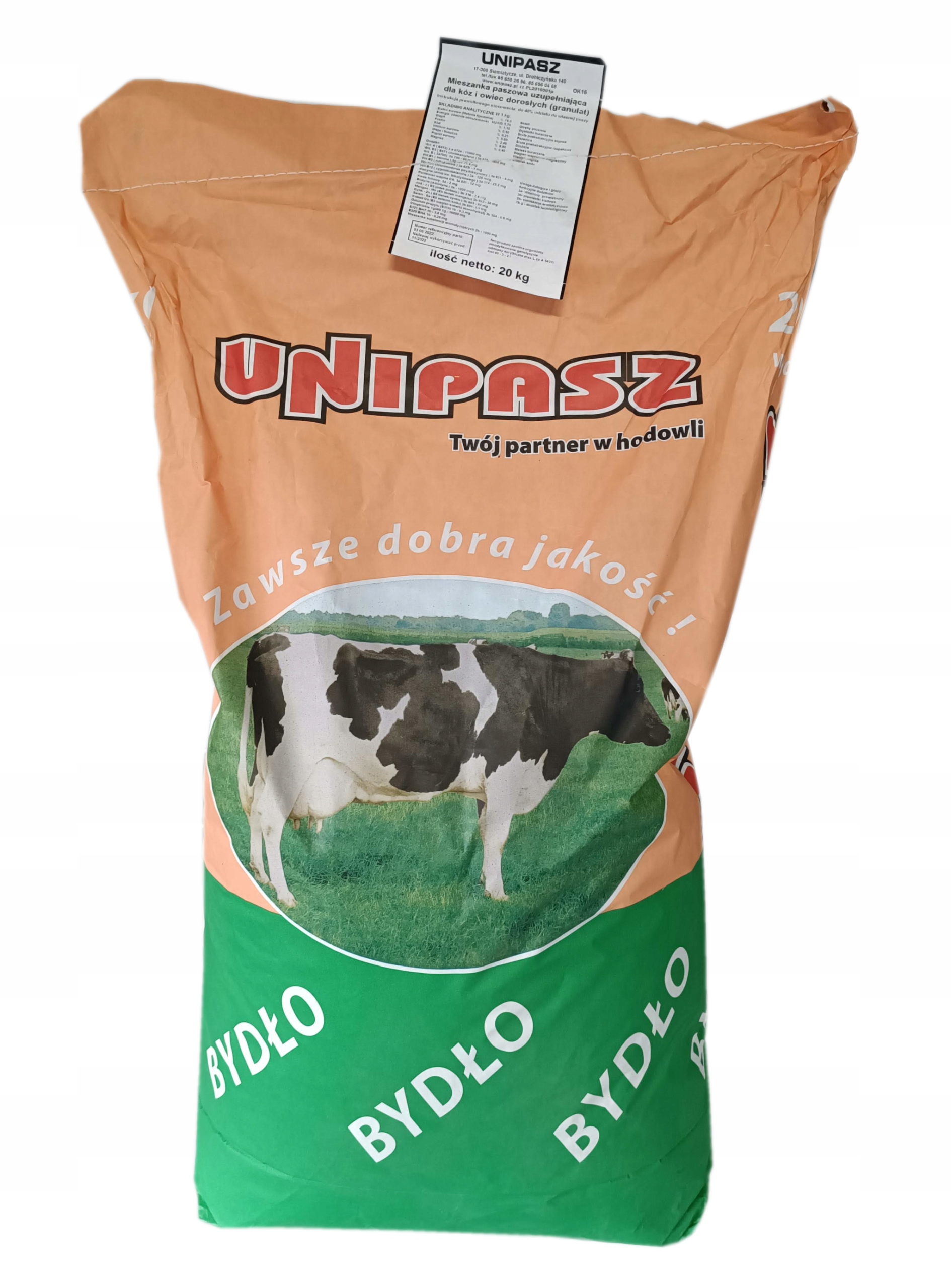 

Pasza dla cieląt 8-60 dni C Starter Unipasz 20 kg