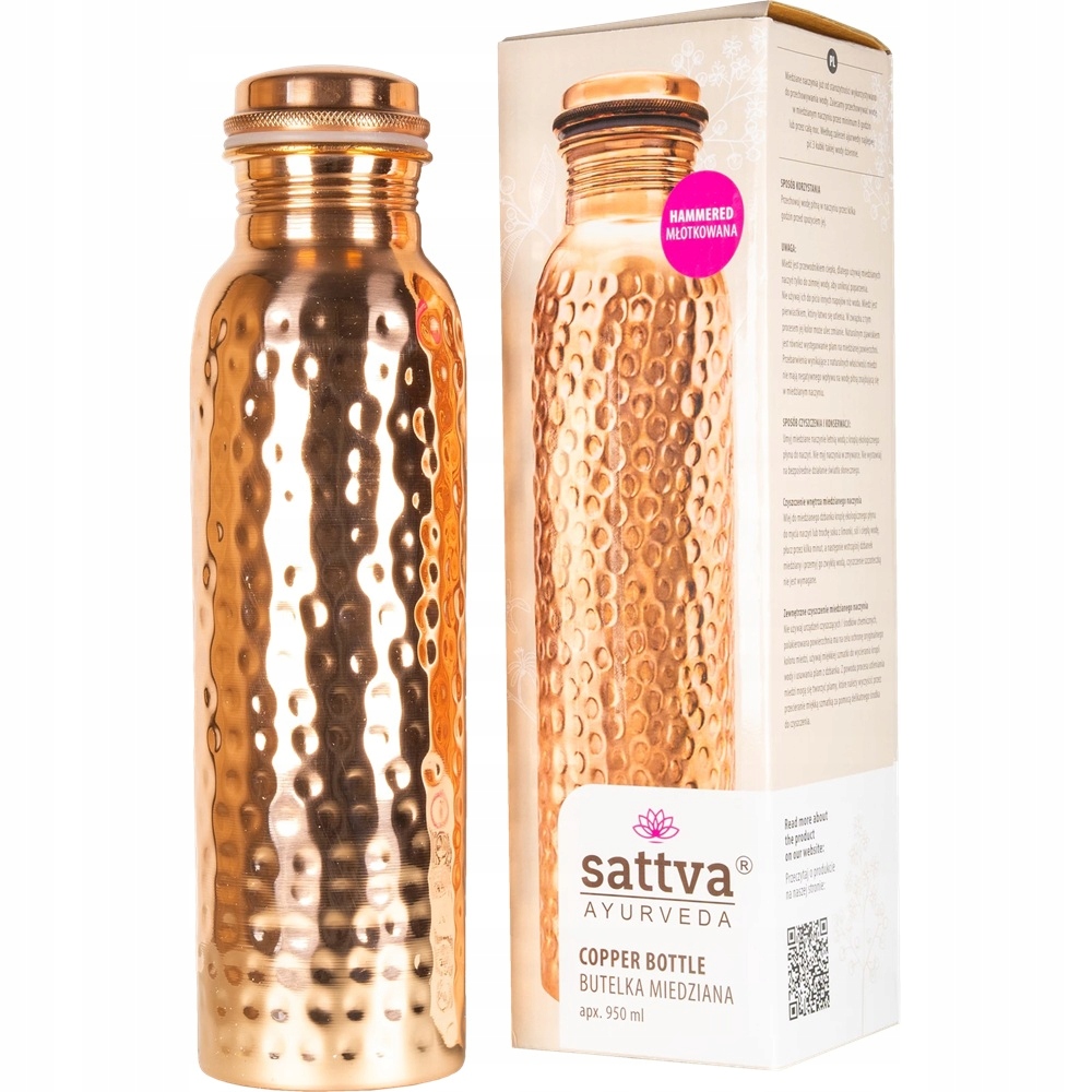 Sattva Diamantová měděná láhev 950 ml