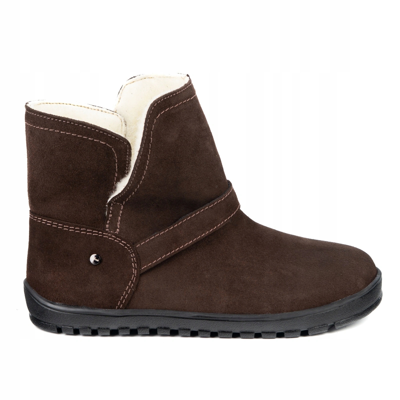 Dámské zimní barefoot boty Olivier Harper kožené merino hnědé 42