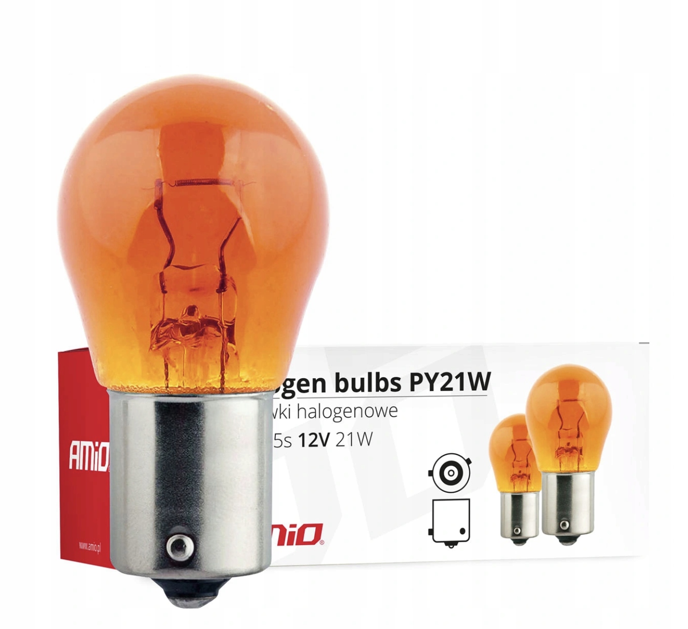 

Żarówki Żarówka PY21W 12V Pomarańczowa Amber 10SZT
