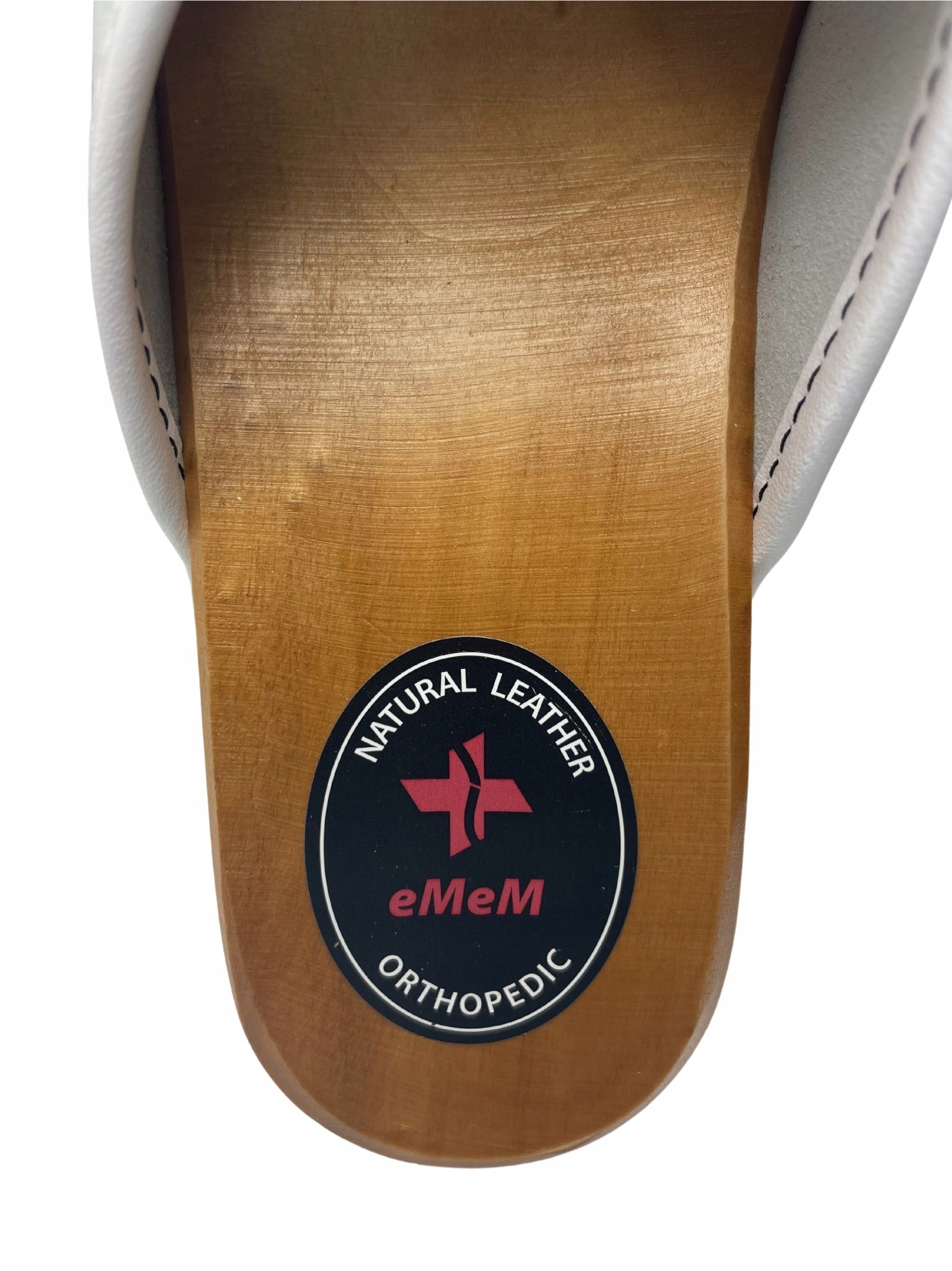 DREWNIAKI DAMSKIE KLAPKI SKÓRZANE MEDYCZNE CHODAKI ODKRYTE NA WIOSNE +ŁYŻKA Rozmiar 41