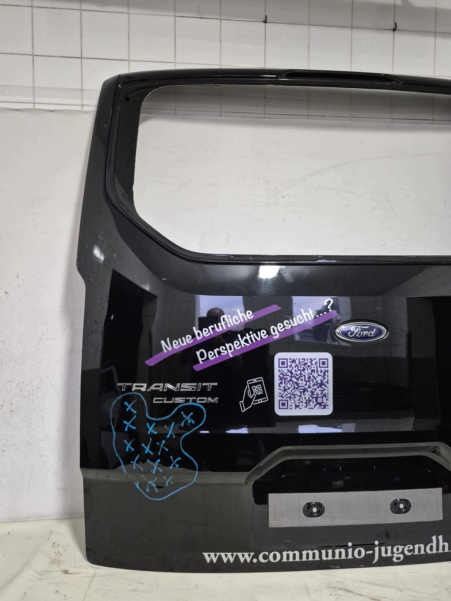FORD TRANSIT CUSTOM 13- trunk door boot rear part rear