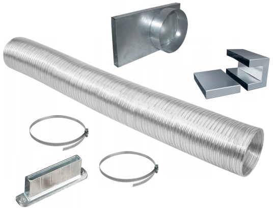 Set Vonkajšieho Prívodu Vzduchu fi 150 Krbov Konektor Flex Spojky