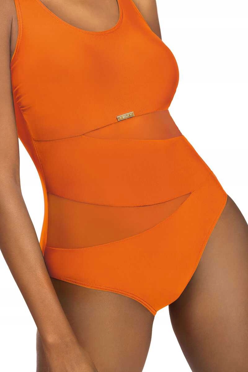 Self Jednodílné plavky Fashion sport oranžové S
