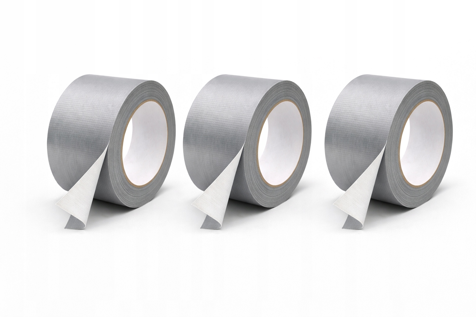 Opravná páska stříbrná 100 m 48 mm Silná, montážní, univerzální, 3 kusy