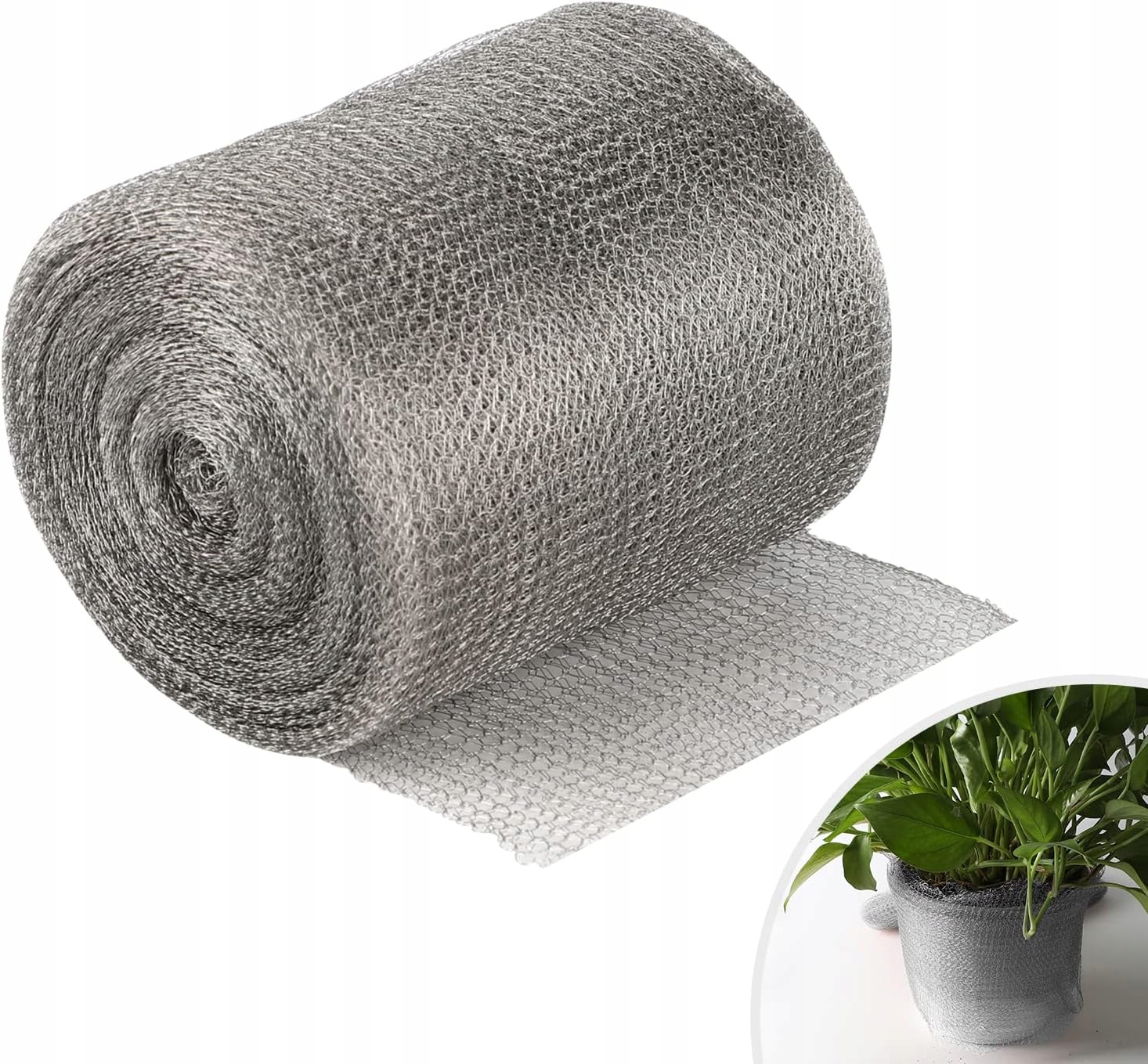 SIATKA DO OCHRONNA ROŚLIN PRZECIW OWADOM ŚLIMAKOM DŁUGA 24M MIEDZIANA MOCNA