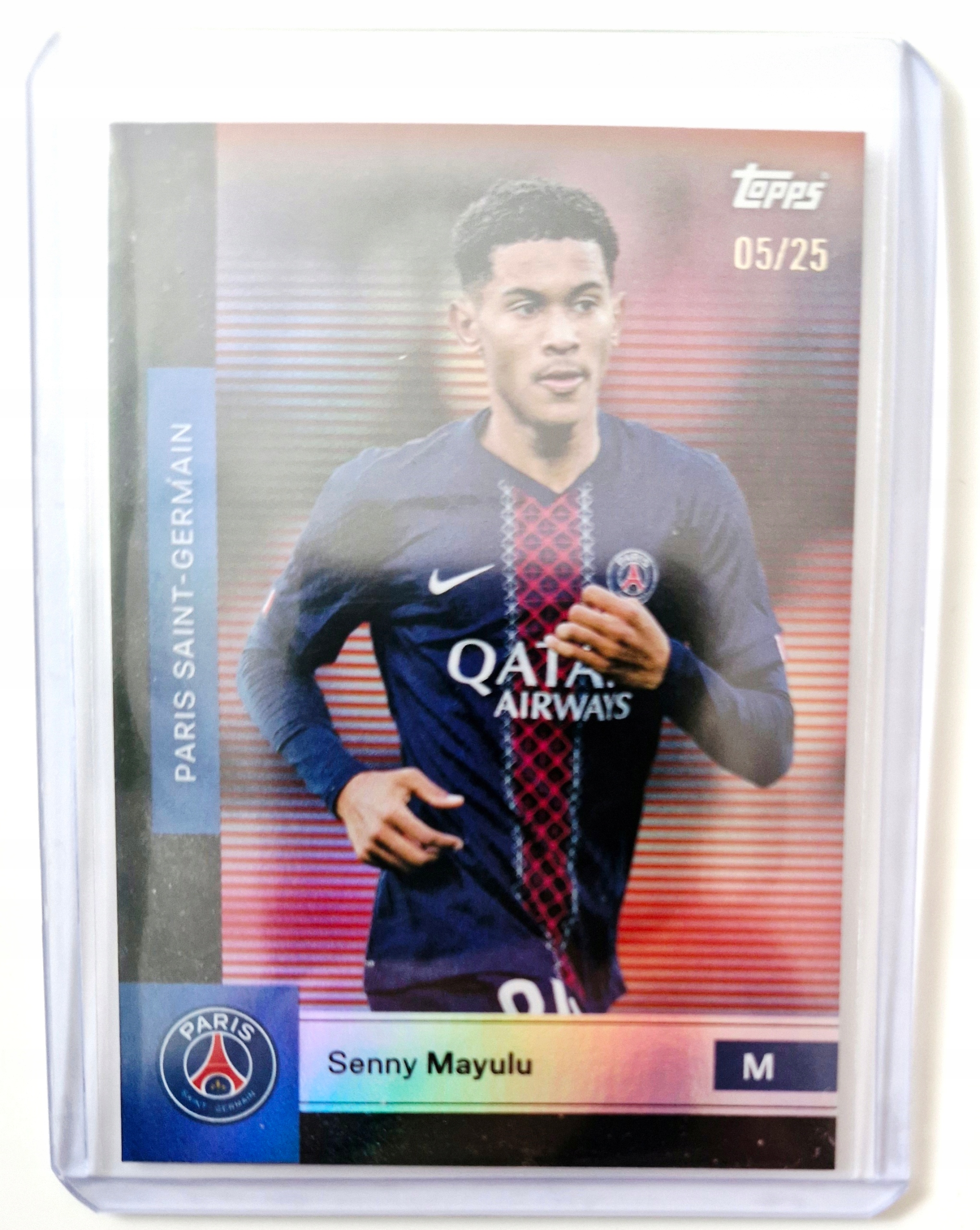 Senny Mayulu Psg 05/25 Topps Paris Saint-germain 2025/26