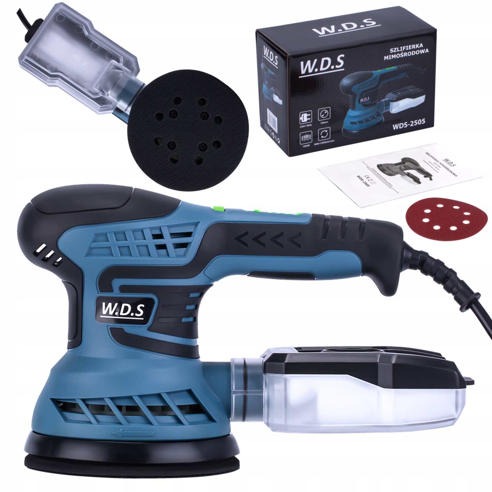 Szlifierka Mimośrodowa Oscylacyjna Wielofunkcyjna 1500W 230V WDS-2505