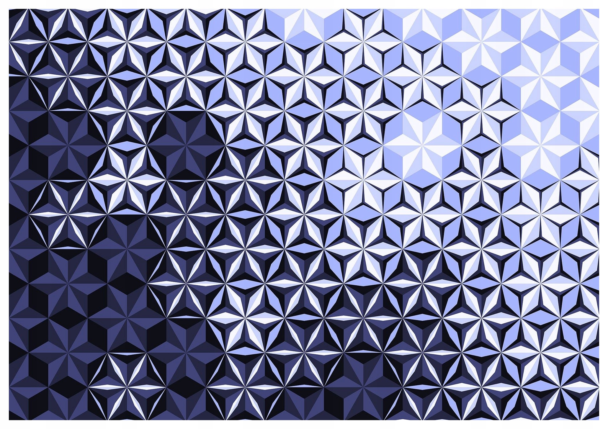 Fototapeta Geometria 3D Modré vinylové trojuholníky 416x254 lepidlo