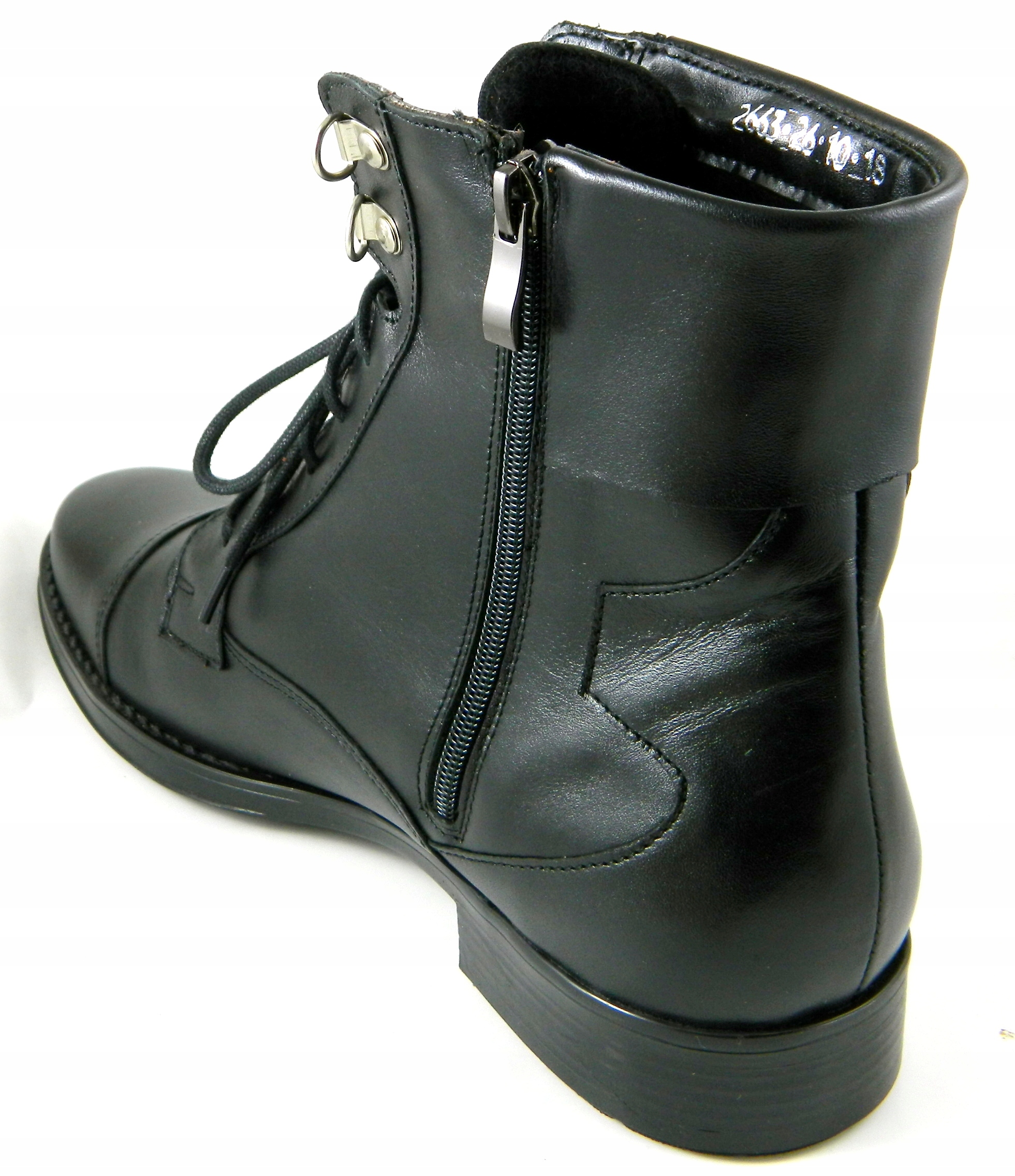 STYLOWE KOZAKI SZTYBLETY OFICERKI SKÓRA NAT K-2663 Rozmiar 36