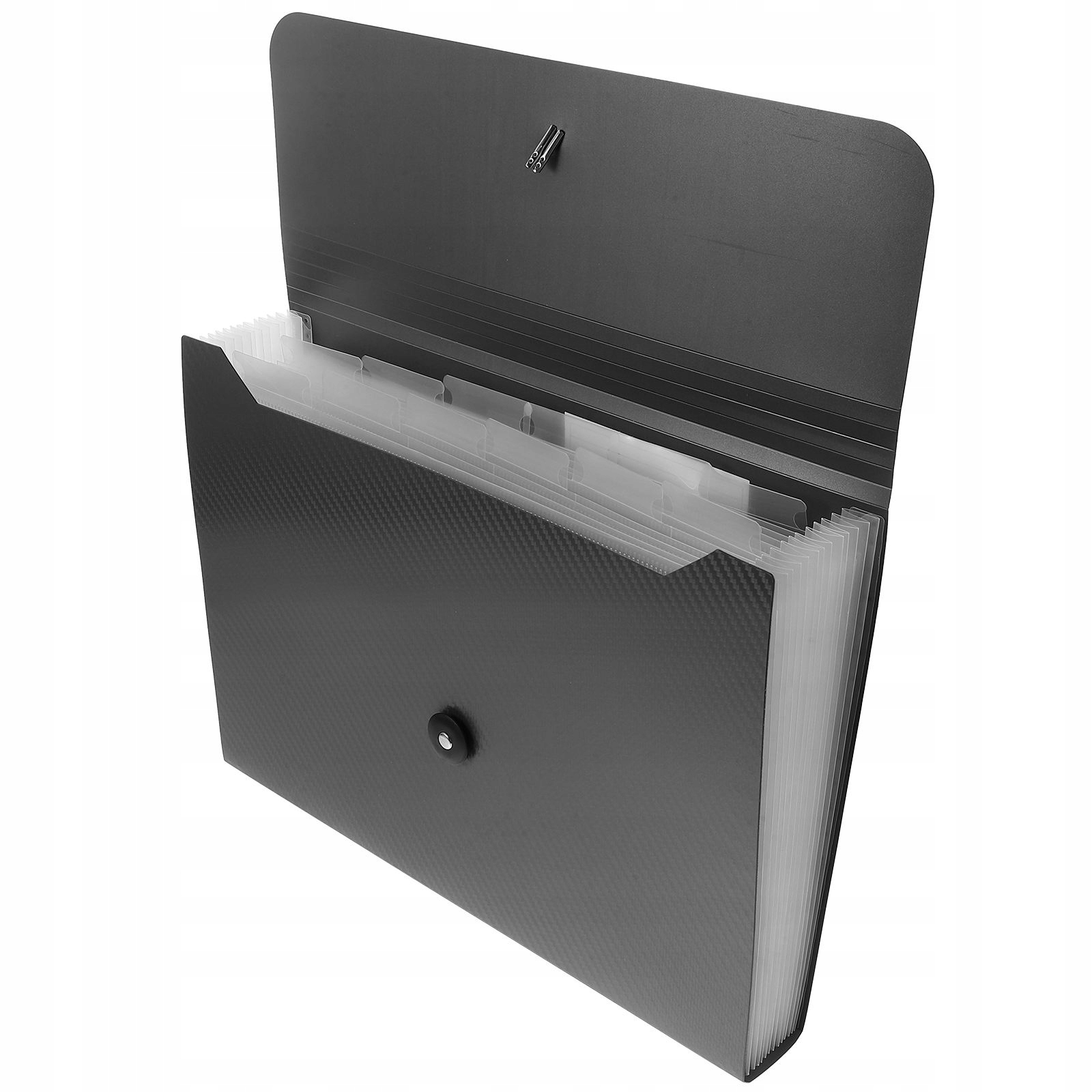 SZARY PLASTIKOWY ORGANIZER NA DOKUMENTY - TECZKA WIELOWARSTWOWA