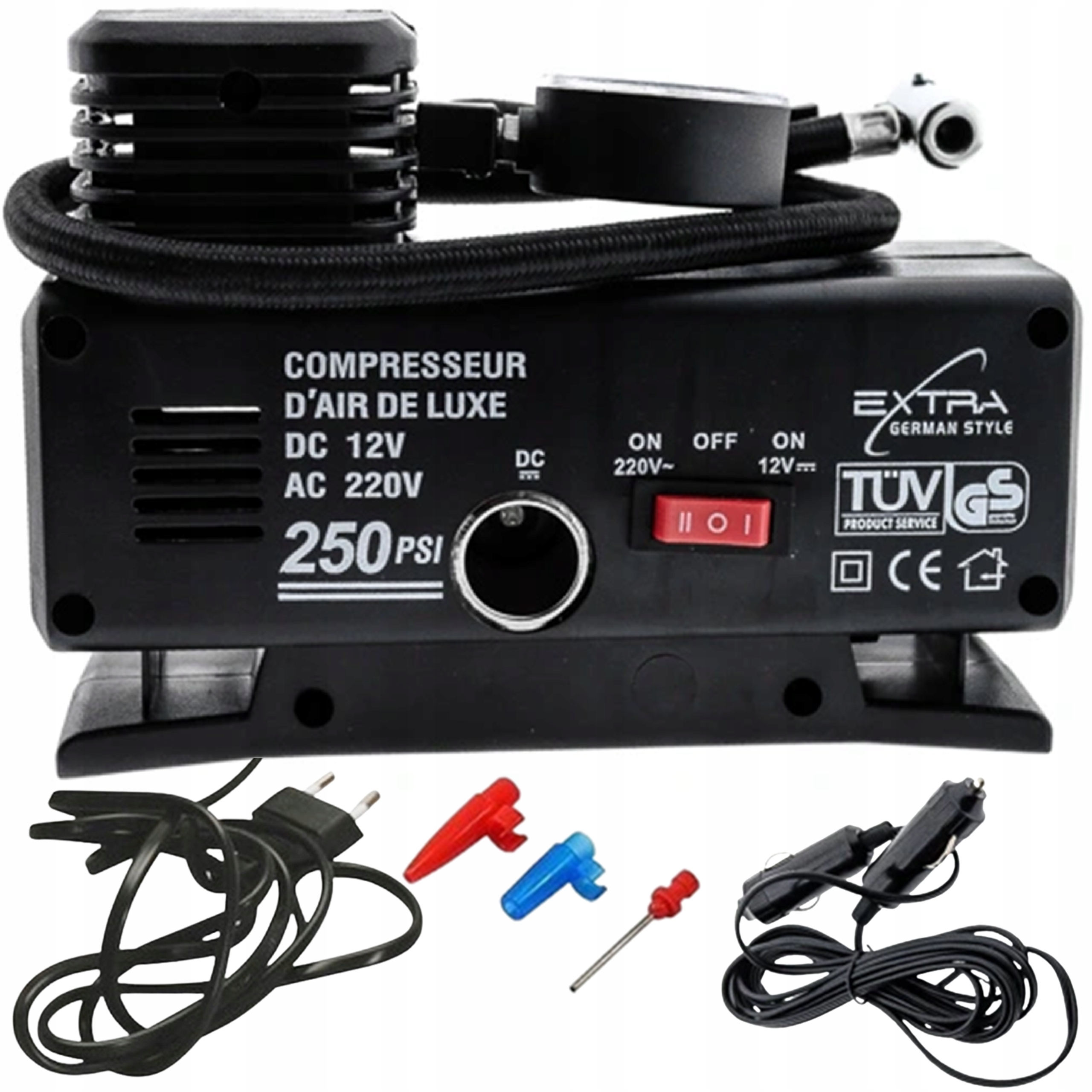 KOMPRESOR SAMOCHODOWY POMPKA DO KÓŁ SPRĘŻARKA