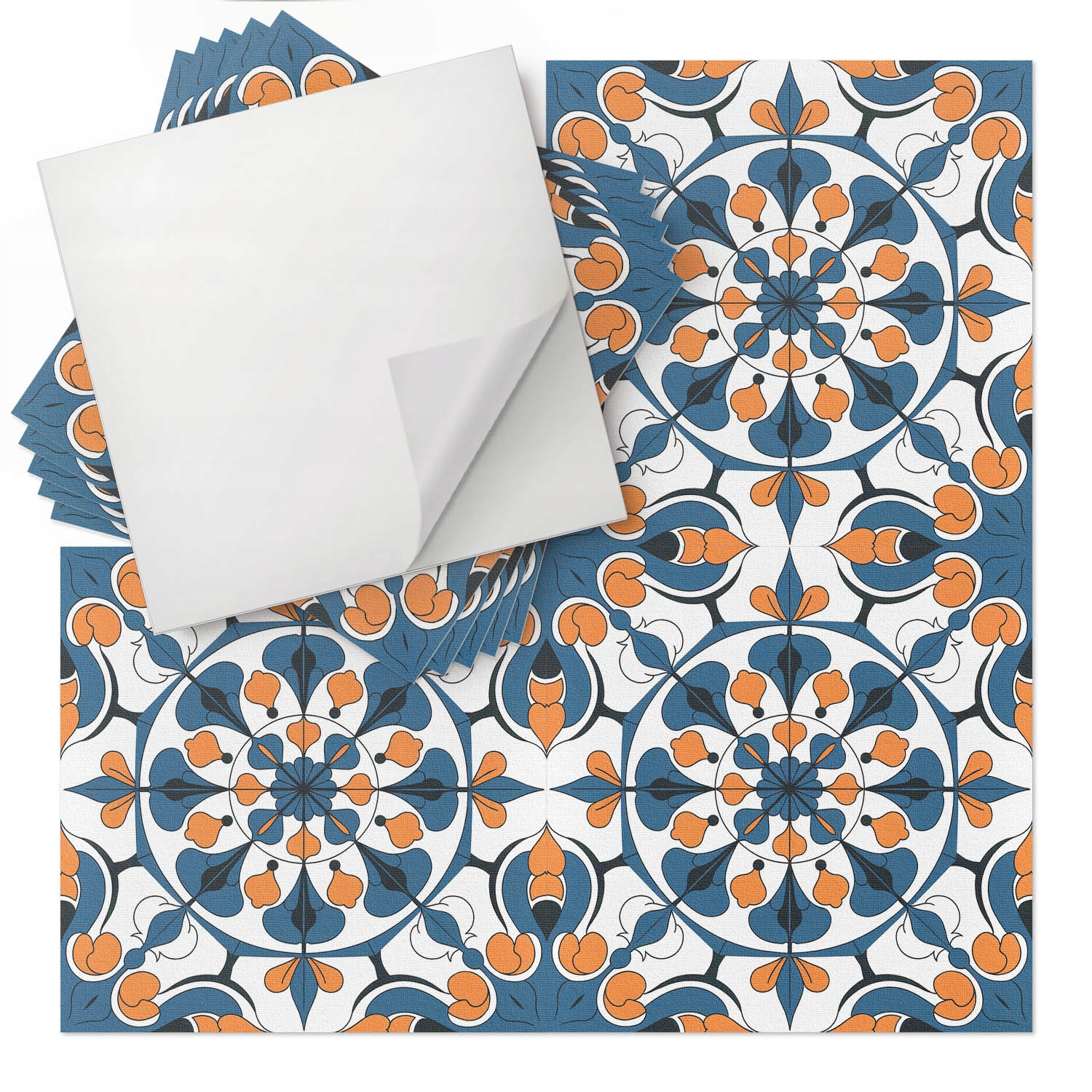 Dekorativní vinylové dlaždice Květinová mandala v etnickém stylu 9 x 30 x 30 cm