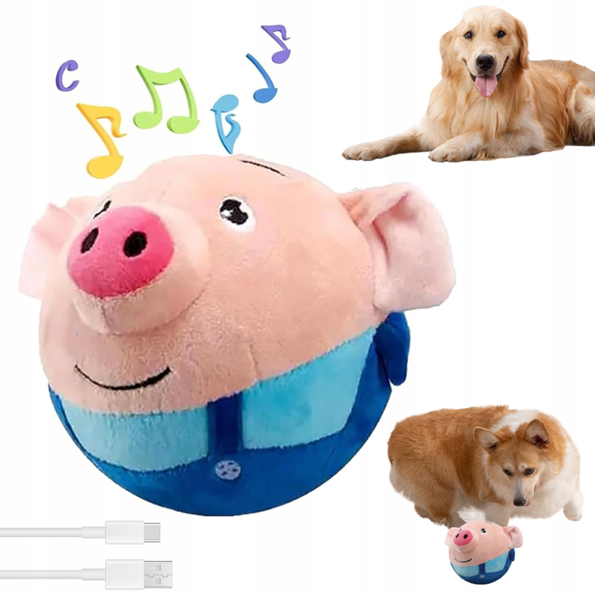 Plyšové Skákací Prasátko Plyšové Interaktivní Hračka+ Naučte Se Mluvit
