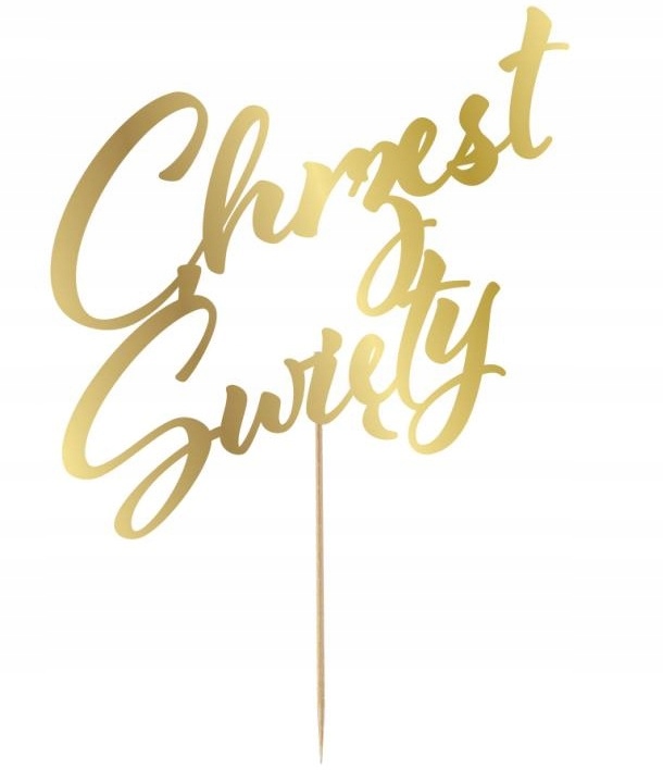 TOPPER DEKORACJA NA TORT CHRZEST ŚWIĘTY 17x20 cm