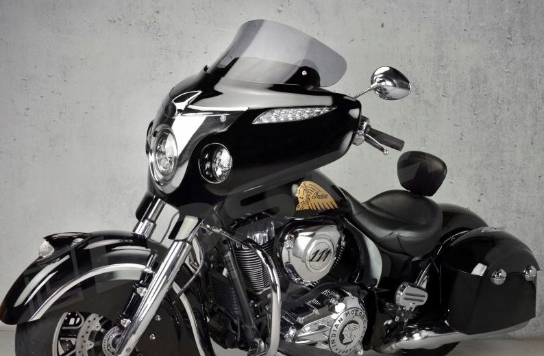 Vyšší cestovní plexi štít 34 cm/5 mm pro Indian Chieftain (Classic) M II (14-25)