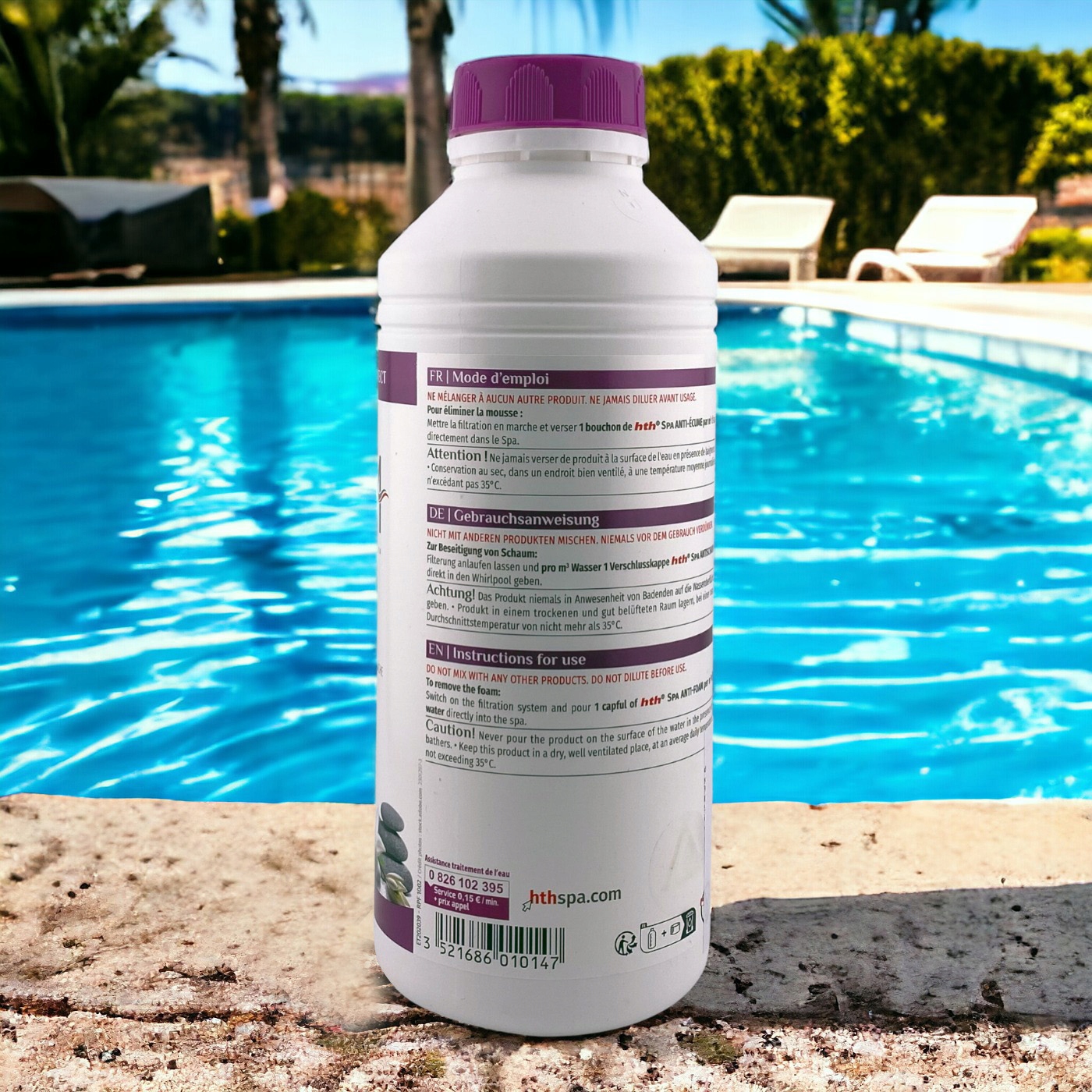 HTH ANTYPIANA antymus ŚRODEK USUWAJĄCY PIANĘ z basenu JACUZZI SPA Marka HTH