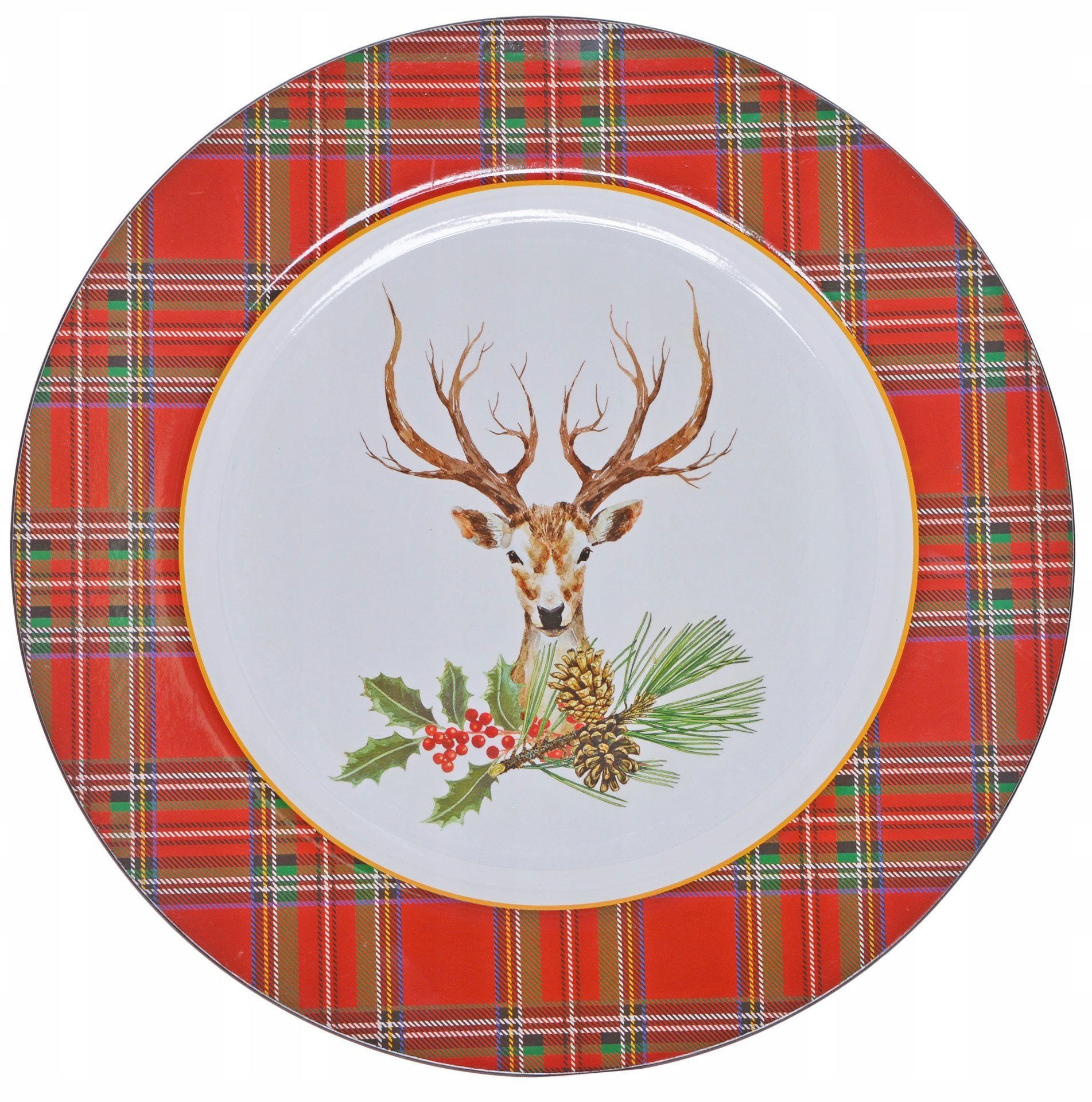 PODTALERZ ŚWIĄTECZNY Z RENIFEREM TACA PODSTAWKA