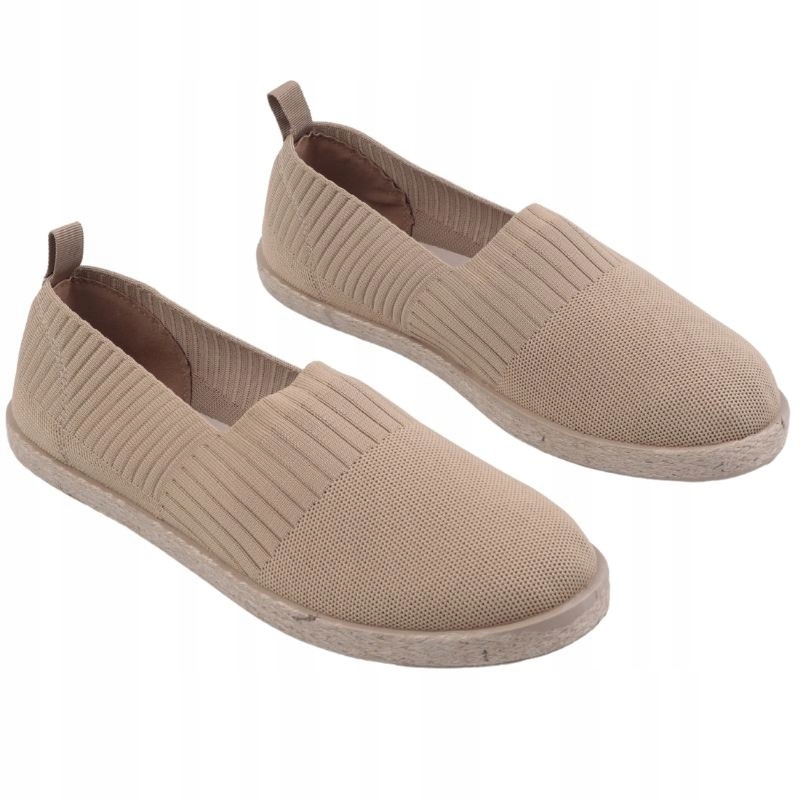 BEŻOWE ESPARDYLE MĘSKIE WSUWANE TRAMPKI PŁASKIE TENISÓWKI WKŁADKA EKOSKÓRA Stan opakowania oryginalne