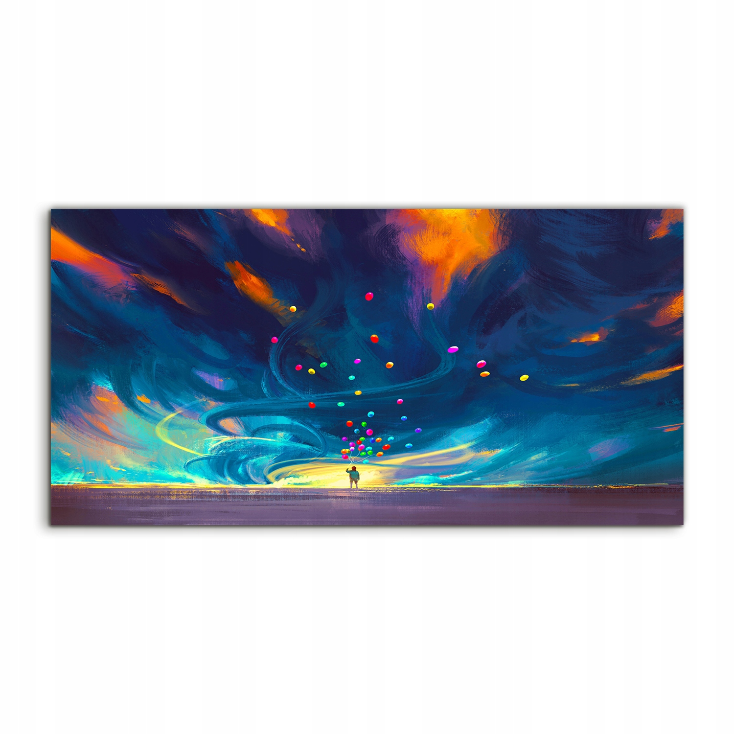 

Fotoobraz 120x60 z grafiką Dziecko Balony Fantasy
