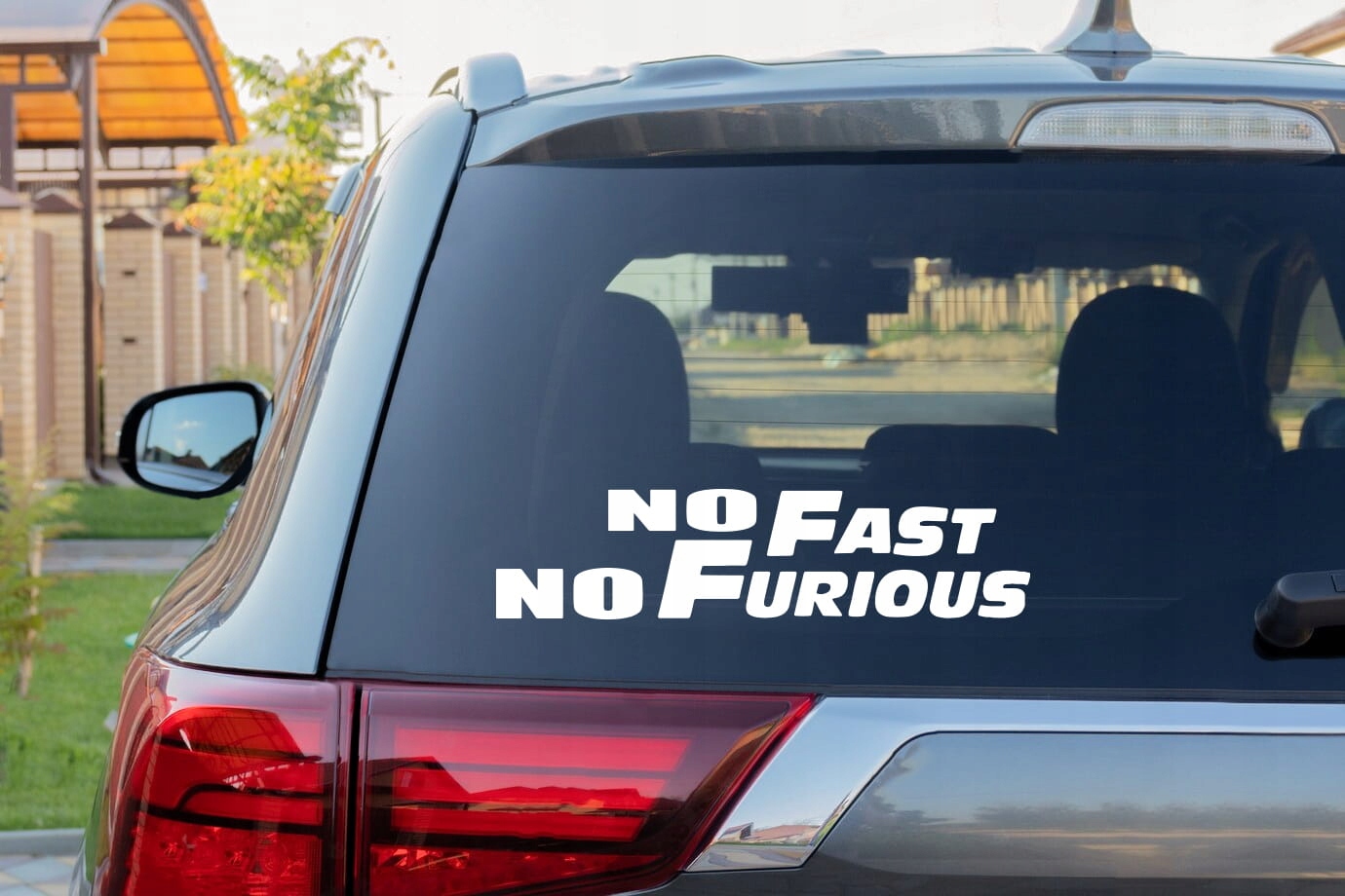 NO FAST NO FURIOUS - Naklejka na samochód na auto KOLOR Producent Inny