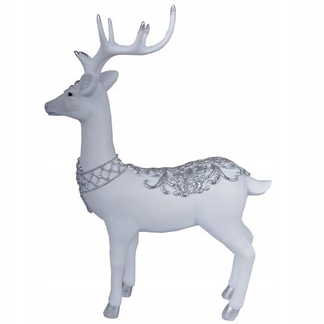 FIGURKA RENIFER STOJĄCY NA ŚWIĘTA STROIK PREZENT