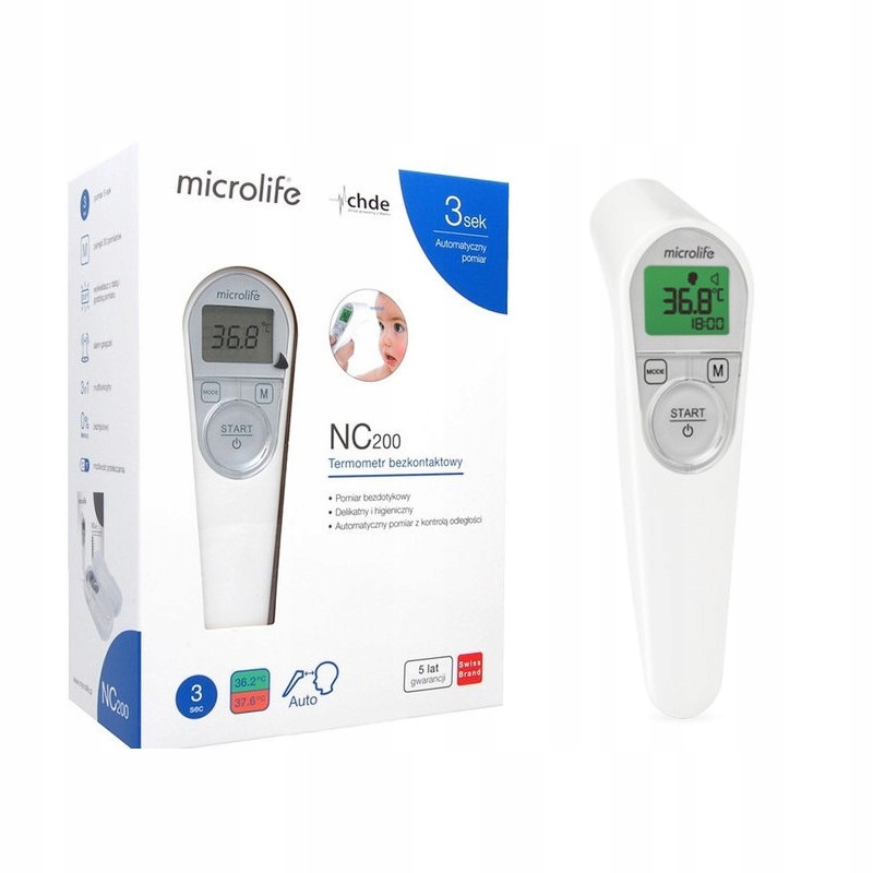 

Termometr Microlife Nc 200 bezdotykowy